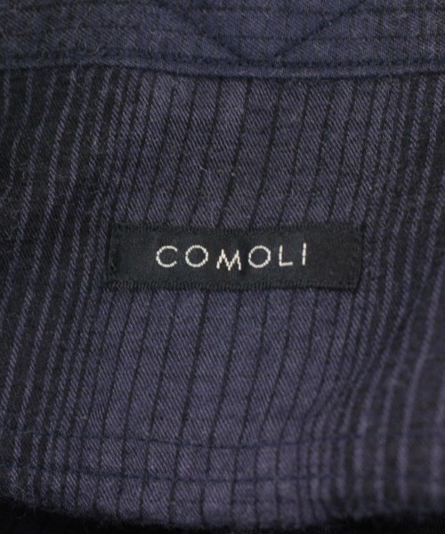 COMOLI コモリ カジュアルシャツ 1(S位) 紺xグレー系(チェック)