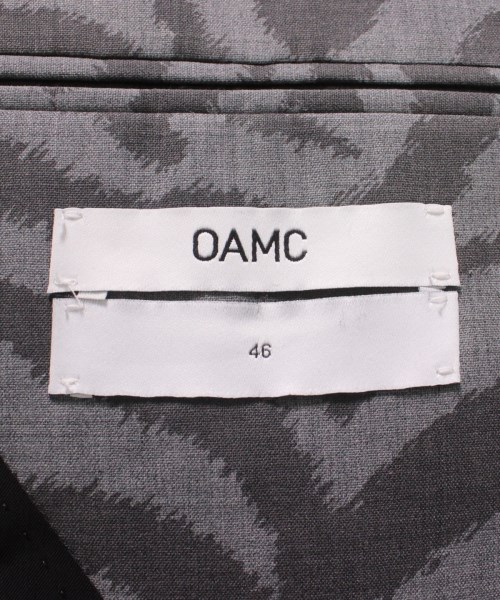 オーエーエムシー OAMC テーラードジャケット グレー(ゼブラ) 46(M位
