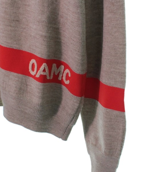 オーエーエムシー OAMC ニット・セーター ベージュx赤系 XL【古着