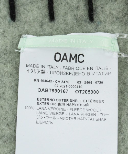 オーエーエムシー OAMC 小物類（その他） 緑系xグレー系 -【古着