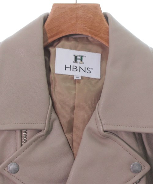 ハバノス HBNS ライダース ベージュ M【古着】 【中古】 HBNS USED