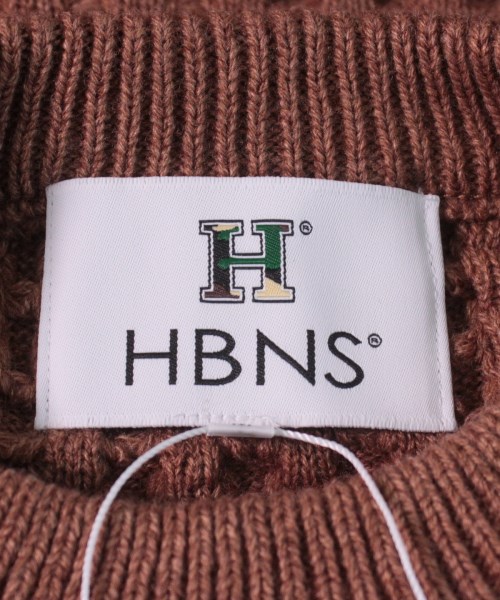 ハバノス HBNS ニット・セーター 茶 L【古着】 【中古】 HBNS USED