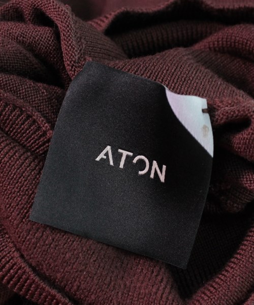 エイトン ATON ニット・セーター 茶 4(XL位)【古着】 【中古】｜ATON