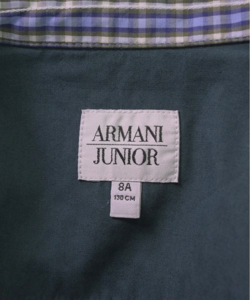 アルマーニジュニア ARMANI Jr シャツ 青x白x紺(チェック) 8A