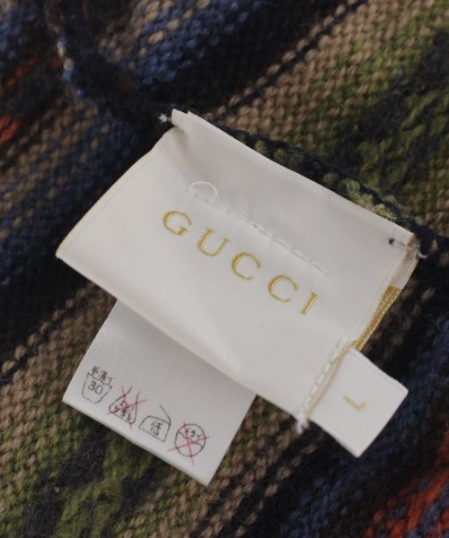 グッチ GUCCI 小物類（その他） 青x緑xオレンジ等(総柄) L【古着