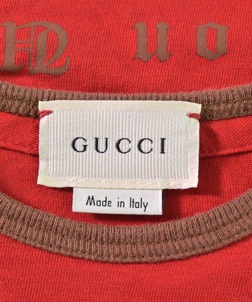 グッチ GUCCI Tシャツ・カットソー 赤 24【古着】 【中古】 GUCCI USED