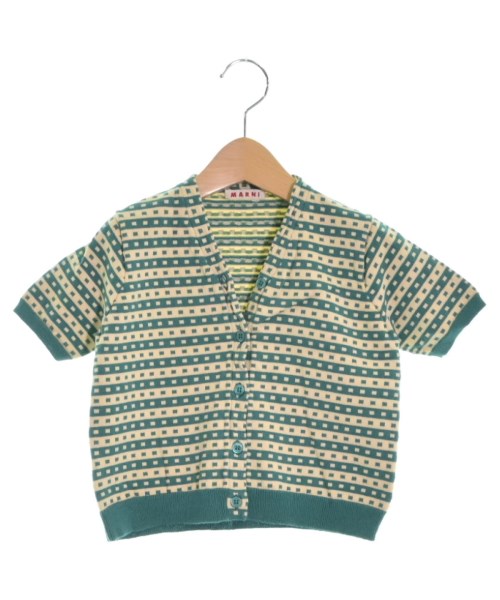 マルニ MARNI ニット ベージュx緑(総柄) 100【古着】 【中古】｜MARNI