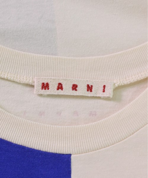 マルニ MARNI Tシャツ・カットソー ベージュx青x黒 10【古着】 【中古 ...