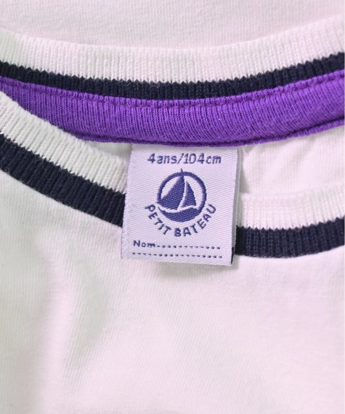 プチバトー PETIT BATEAU Tシャツ・カットソー 白 104【古着】 【中古