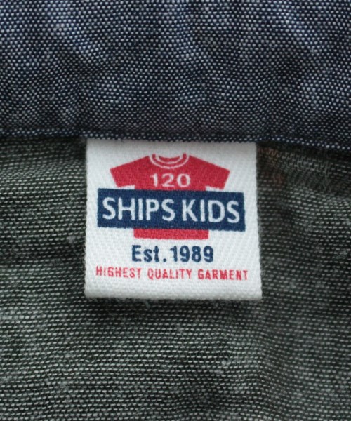 シップスキッズ SHIPS KIDS シャツ 緑x黒x白等(チェック)_1120 120