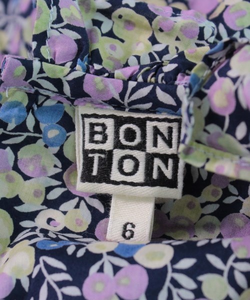 ボントン BONTON シャツ 紺x紫x黄等(総柄) 6【古着】 【中古】｜BONTON