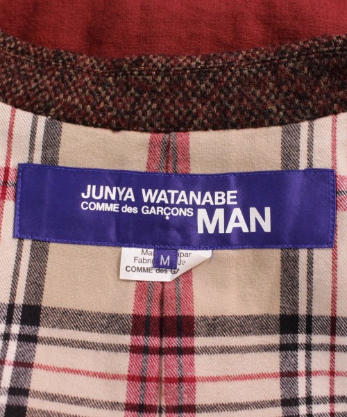 ジュンヤワタナベマン JUNYA WATANABE MAN チェスターコート 赤系x茶