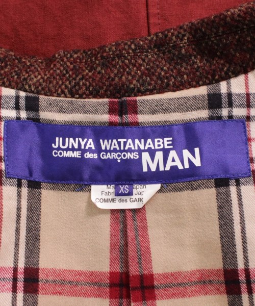 ジュンヤワタナベマン JUNYA WATANABE MAN チェスターコート 赤系x茶