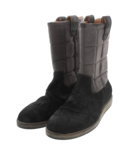 メゾンマルジェラ Maison Margiela ブーツ 黒xグレー 40(25cm位)【古着