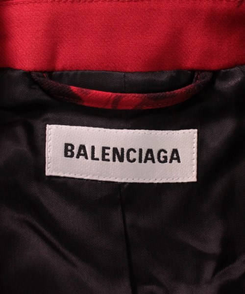 バレンシアガ BALENCIAGA テーラードジャケット 赤x黒(花柄) 34(XXS位