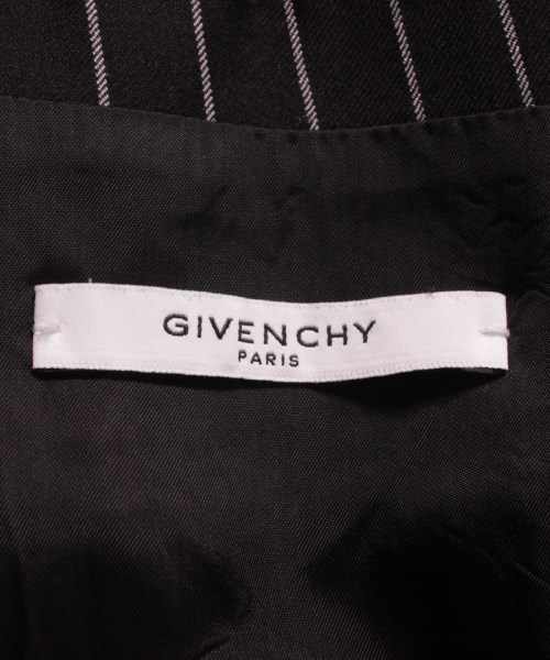 ジバンシー GIVENCHY ジャケット 黒x白(ストライプ) 46(M位)【古着