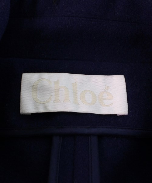 クロエ Chloe ステンカラーコート 青 34(XS位)【古着】 【中古】 Chloe