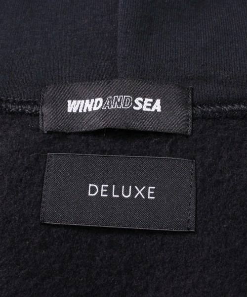 Deluxe デラックス パーカー XL 黒プリントロゴ袖丈