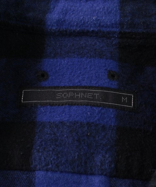 ソフネット SOPHNET. カジュアルシャツ 青x黒(チェック) M【古着