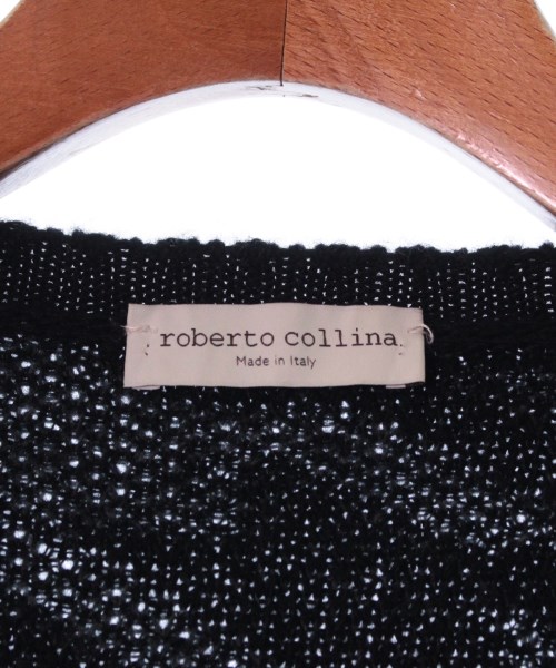 ロベルトコリーナ ROBERTO COLLINA ニット・セーター 黒xグレー(総柄