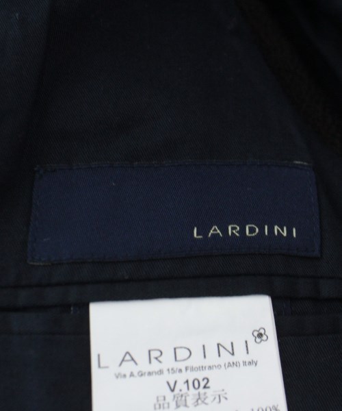 ラルディーニ LARDINI カジュアルシャツ 紺x茶 44(S位)【古着】 【中古
