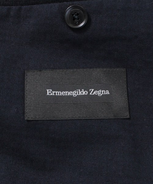 ゼニア Ermenegildo Zegna カジュアルジャケット 紺 50(XL位)【古着