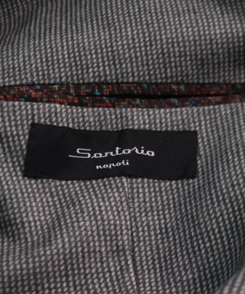 サルトリオ SARTORIO テーラードジャケット グレーx黒(総柄) 52(XL位