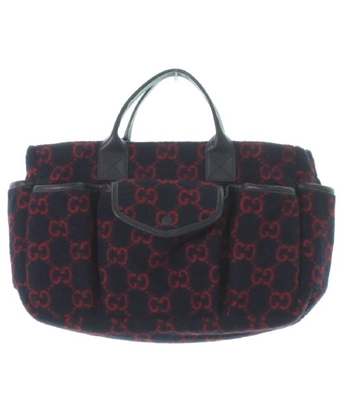 グッチ GUCCI 小物類（その他） 紺x赤(総柄) -【古着】 【中古