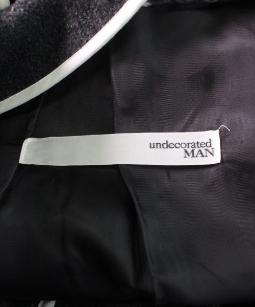 アンデコレイテッドマン undecorated MAN コート（その他） グレーx紺