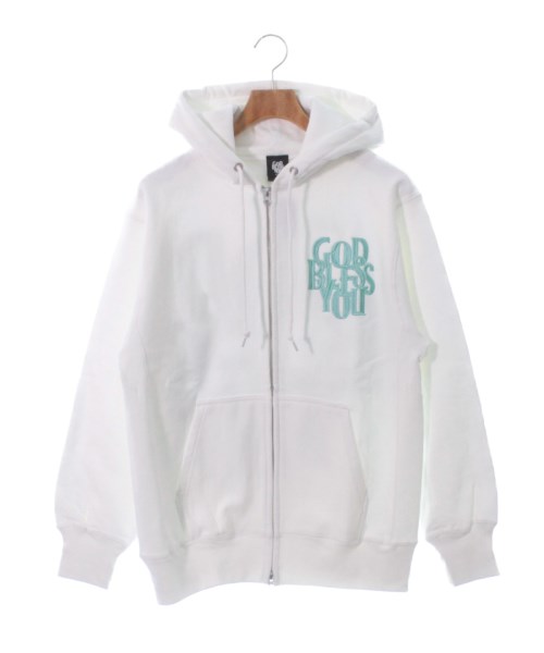 ゴッドブレスユー GOD BLESS YOU パーカー 白 L【古着】 【中古】｜GOD