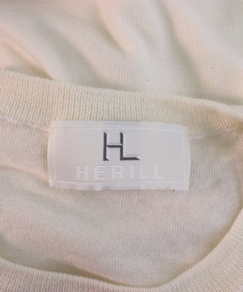 ヘリル HERILL ニット・セーター 白 -(XL位)【古着】 【中古】｜HERILL