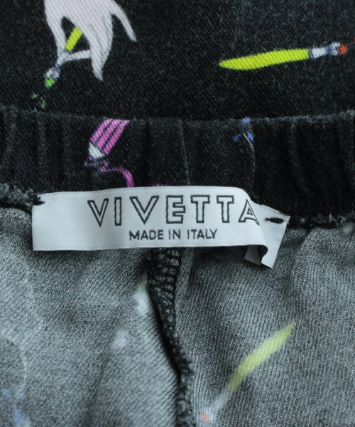 ヴィヴェッタ VIVETTA パンツ（その他） 黒xクリームxピンク等(総柄